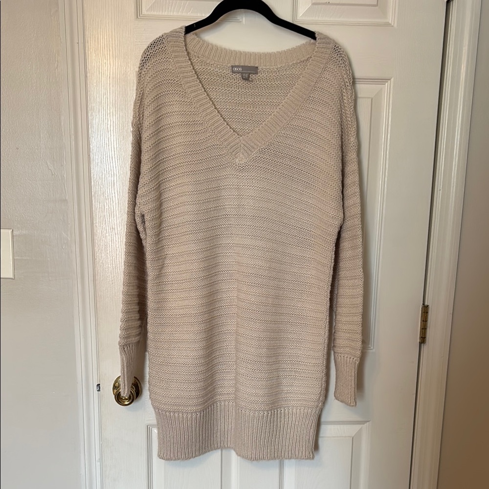 ASOS Cream Knit Sweater Dress